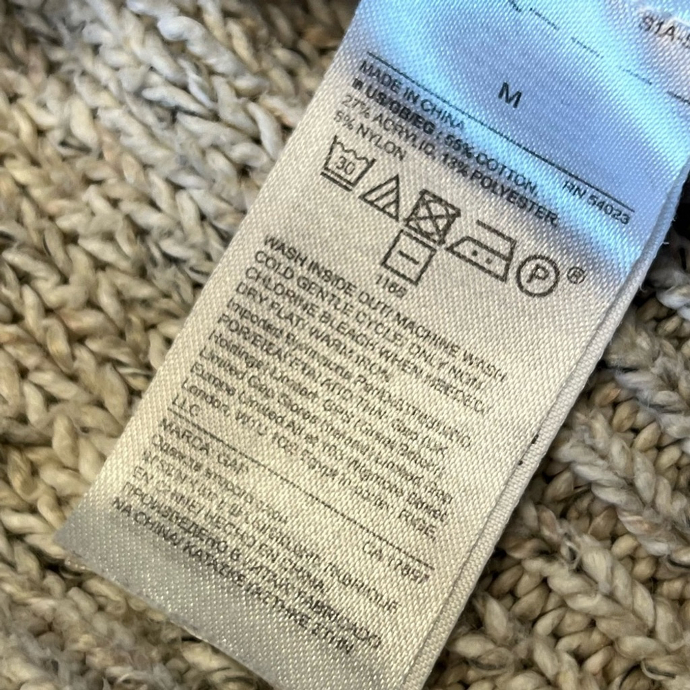 GAP Womens Cable Knit Sweater Beige - Picture 3 of 7